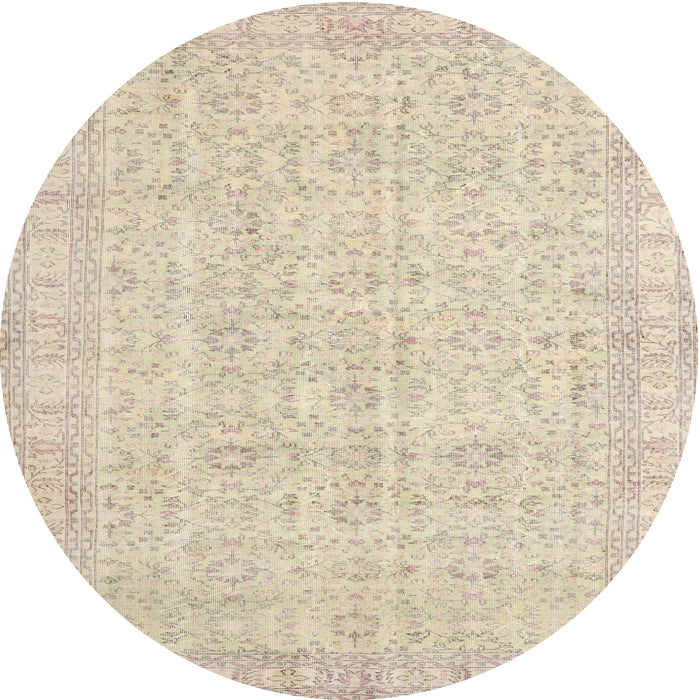 Square Machine Washable Traditional Light French Beige Brown Rug, wshtr3834