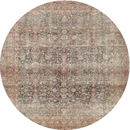Square Machine Washable Traditional Light French Beige Brown Rug, wshtr3839