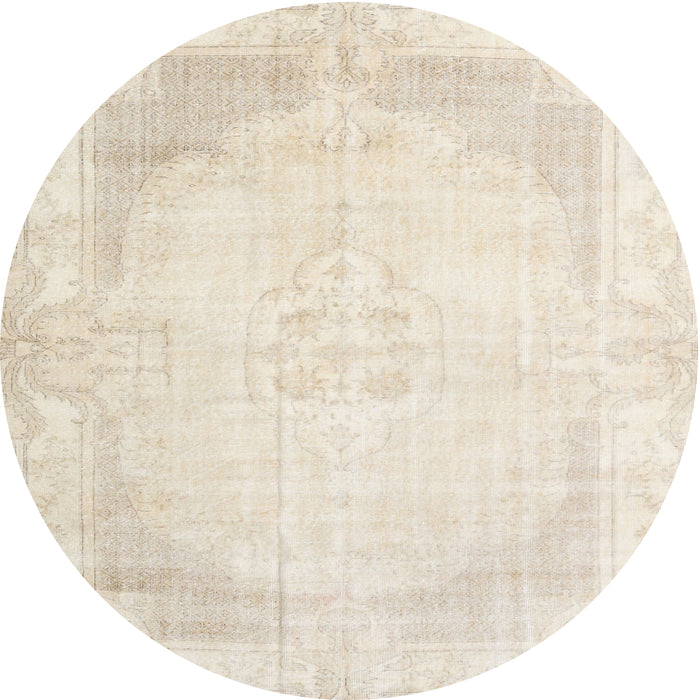 Square Machine Washable Traditional Gold Rug, wshtr3846
