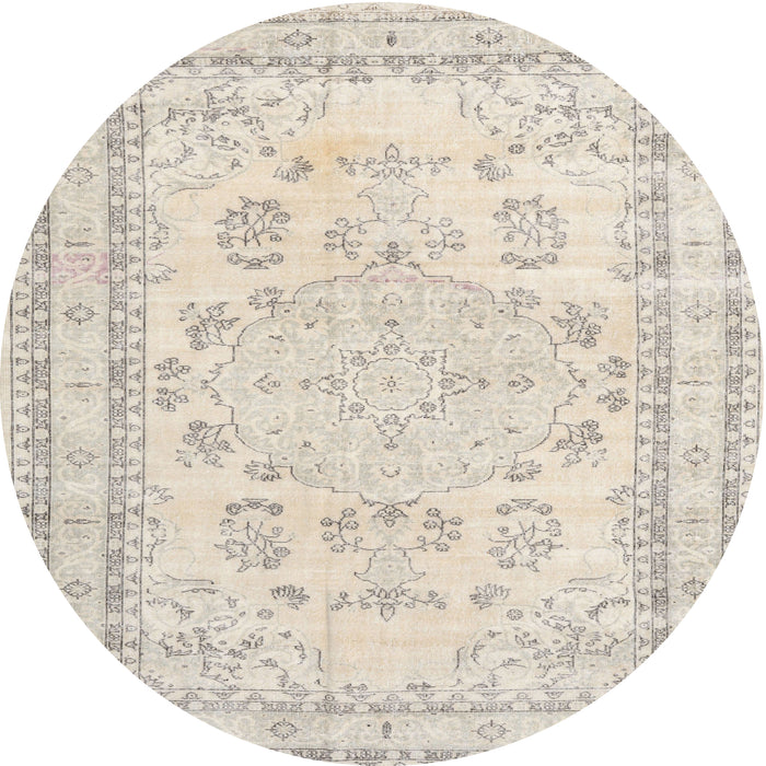 Square Machine Washable Traditional Tan Brown Rug, wshtr3848