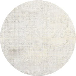 Square Machine Washable Traditional Dark White Beige Rug, wshtr3849