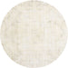 Square Machine Washable Traditional Champagne Beige Rug, wshtr3853