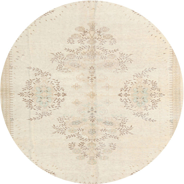 Square Machine Washable Traditional Deep Peach Orange Rug, wshtr3859