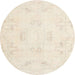 Round Traditional Desert Sand Beige Persian Rug, tr3864