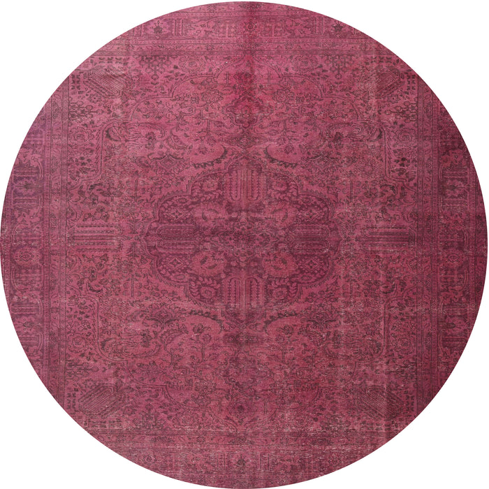 Square Machine Washable Traditional Bright Maroon Red Rug, wshtr3874