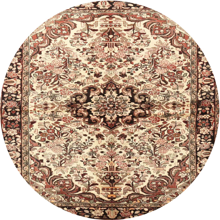 Square Machine Washable Traditional Dark Sienna Brown Rug, wshtr3915