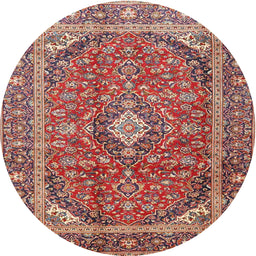 Square Machine Washable Traditional Fire Brick Red Rug, wshtr3922