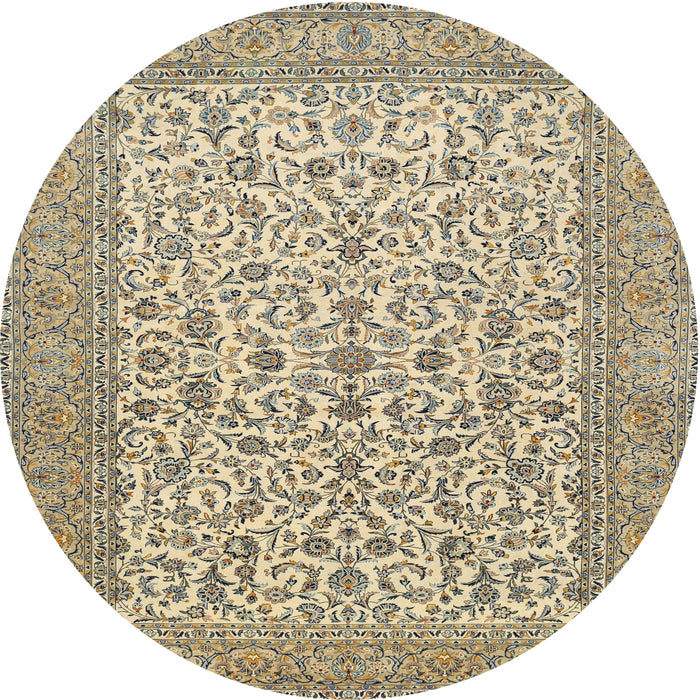 Square Machine Washable Traditional Brown Rug, wshtr394