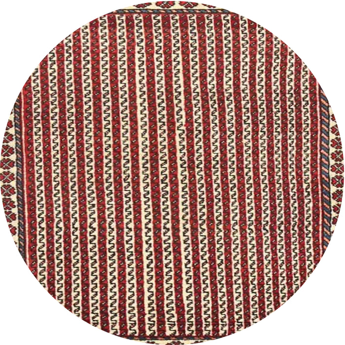Round Traditional Red Southwestern Rug, tr3954