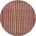 Round Traditional Red Southwestern Rug, tr3954