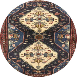 Square Machine Washable Traditional Bakers Brown Rug, wshtr3970
