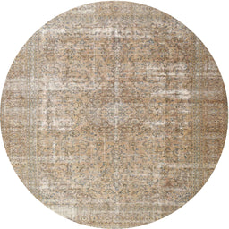 Square Machine Washable Traditional Dark Almond Brown Rug, wshtr3971