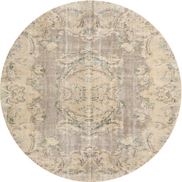 Square Machine Washable Traditional Deep Peach Orange Rug, wshtr3980