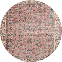 Square Machine Washable Traditional Dark Gold Brown Rug, wshtr3987
