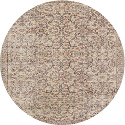 Square Machine Washable Traditional Dark Almond Brown Rug, wshtr3988