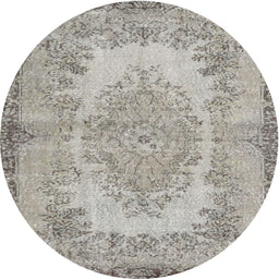 Square Machine Washable Traditional Pale Silver Gray Rug, wshtr3989