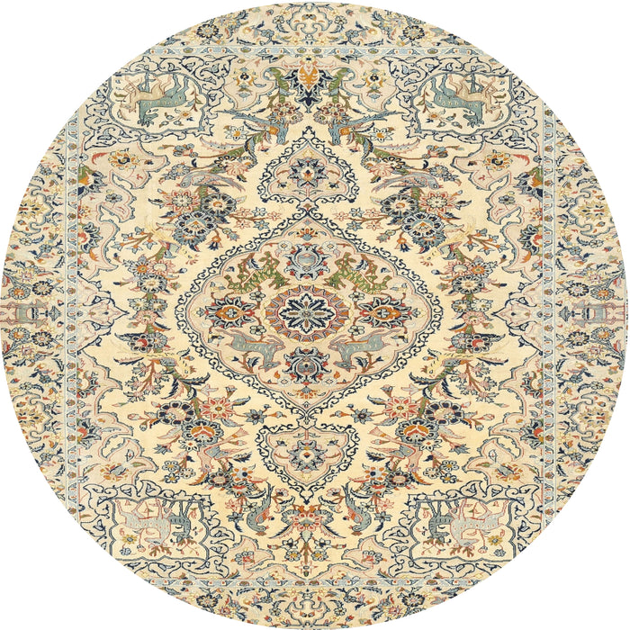 Square Machine Washable Traditional Dark Almond Brown Rug, wshtr398