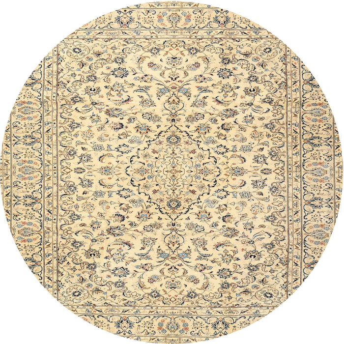 Square Machine Washable Traditional Sun Yellow Rug, wshtr3999