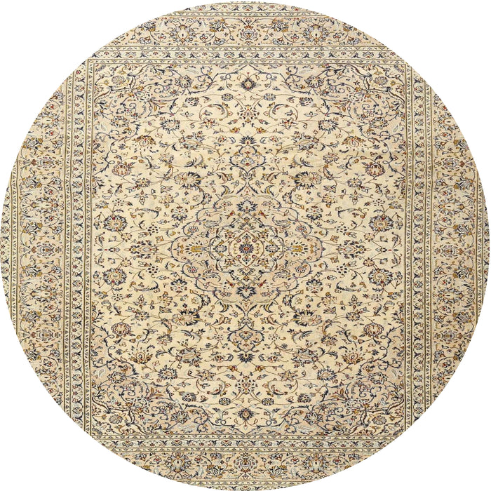Square Machine Washable Traditional Dark Almond Brown Rug, wshtr4005