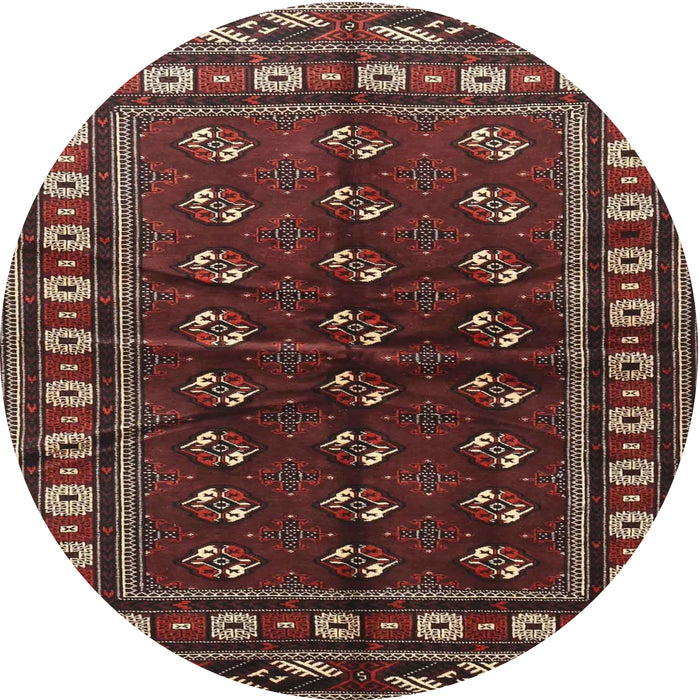 Square Machine Washable Traditional Deep Red Rug, wshtr4013