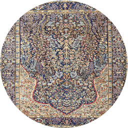 Square Machine Washable Traditional Tan Brown Rug, wshtr4014