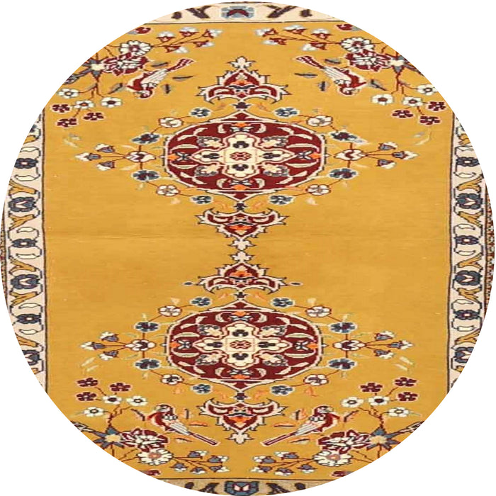 Square Machine Washable Traditional Red Rug, wshtr4023