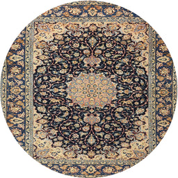 Square Machine Washable Traditional Taupe Brown Rug, wshtr4047