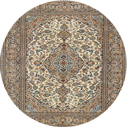 Square Machine Washable Traditional Sepia Brown Rug, wshtr4048