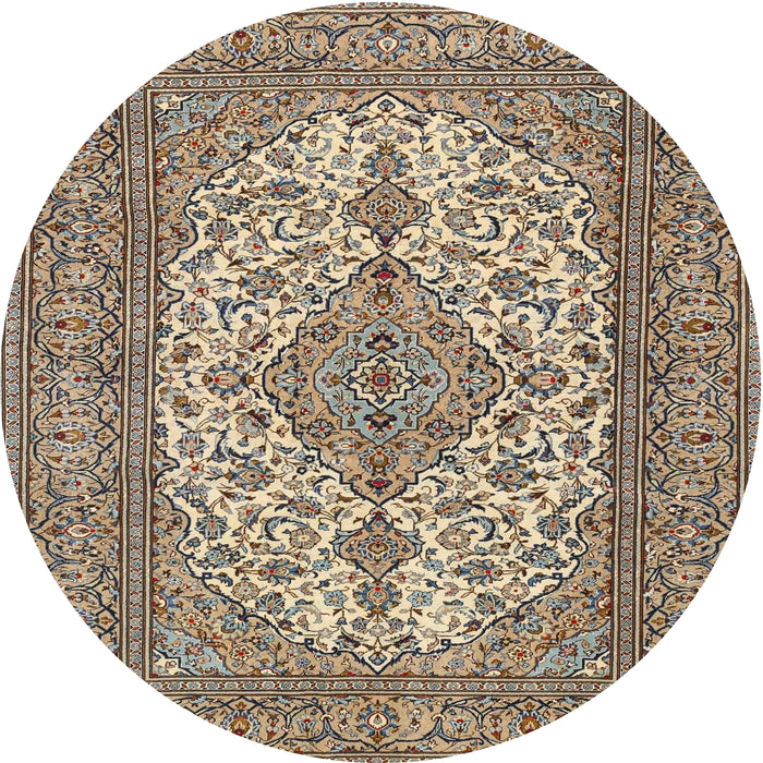 Square Machine Washable Traditional Sepia Brown Rug, wshtr4048
