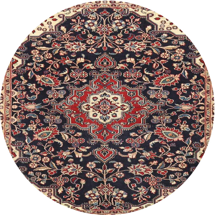 Square Machine Washable Traditional Light Copper Gold Rug, wshtr4053