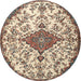 Square Machine Washable Traditional Sepia Brown Rug, wshtr4056