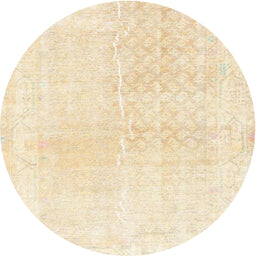 Square Machine Washable Traditional Gold Rug, wshtr4061