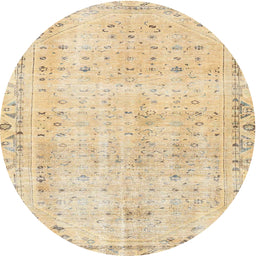 Square Machine Washable Traditional Sandy Brown Rug, wshtr4062