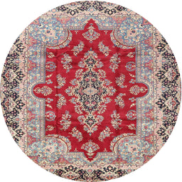 Square Machine Washable Traditional Tan Brown Rug, wshtr4096