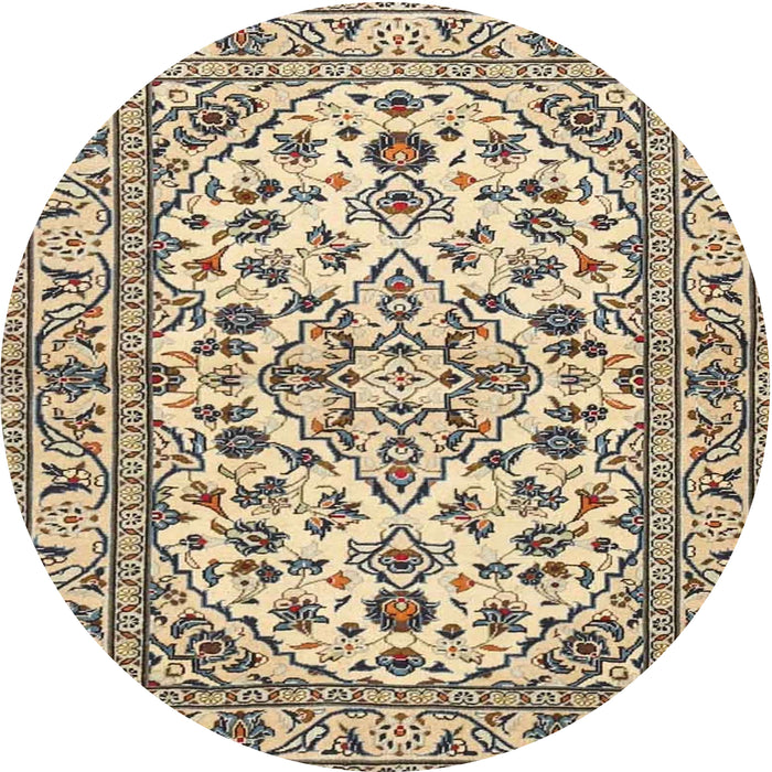 Round Traditional Brown Persian Rug, tr4101