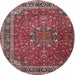 Round Traditional Pink Persian Rug, tr4112