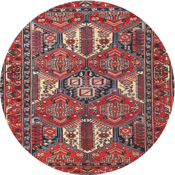 Square Machine Washable Traditional Dark Almond Brown Rug, wshtr4117