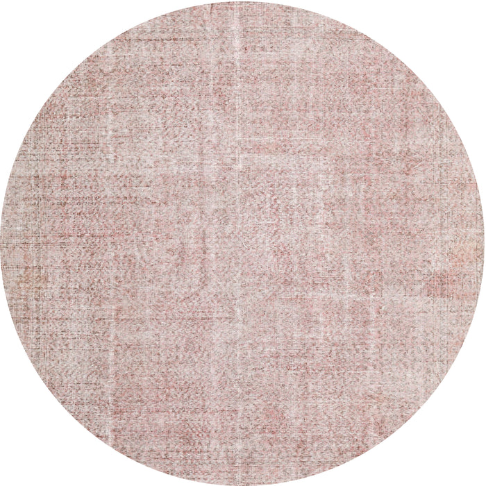 Square Machine Washable Traditional Dusty Pink Rug, wshtr4159