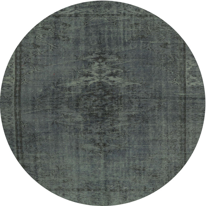 Square Machine Washable Traditional Grey Gray Rug, wshtr4183