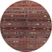 Round Traditional Red Southwestern Rug, tr4185