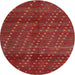 Square Machine Washable Traditional Red Rug, wshtr4192