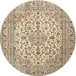 Square Machine Washable Traditional Brown Rug, wshtr4227