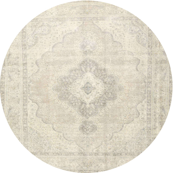 Square Machine Washable Traditional Tan Brown Rug, wshtr4265