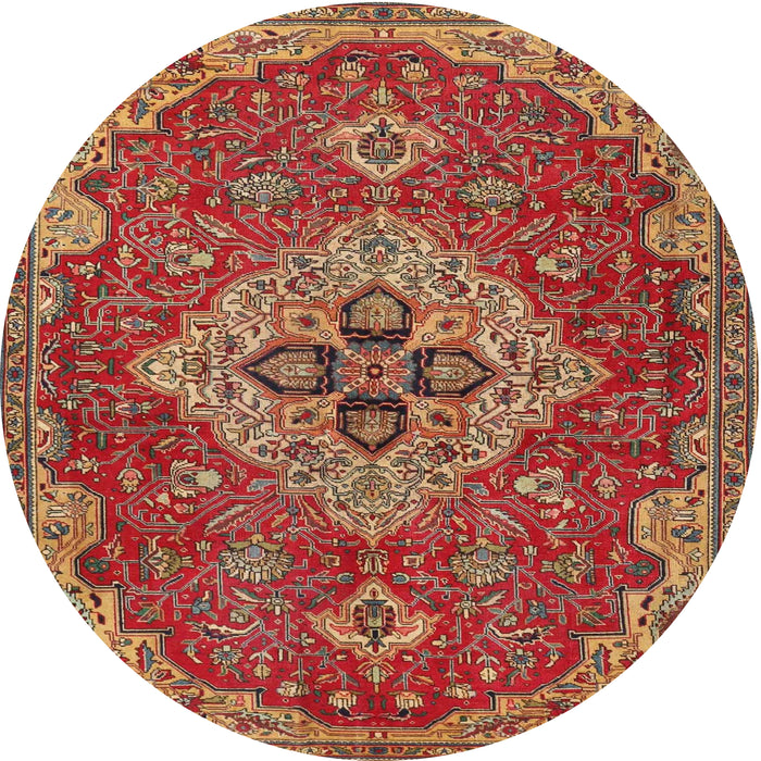 Square Machine Washable Traditional Peru Brown Rug, wshtr4293