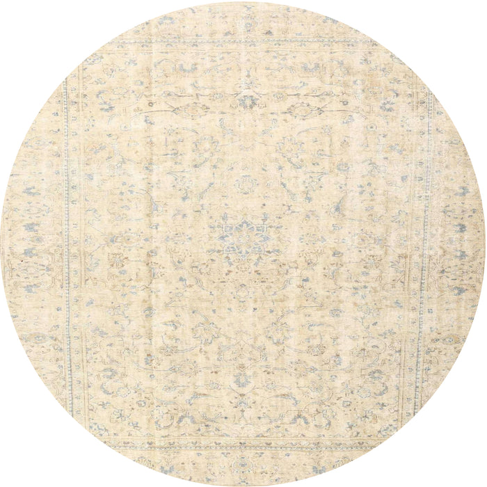 Square Machine Washable Traditional Brown Rug, wshtr4303