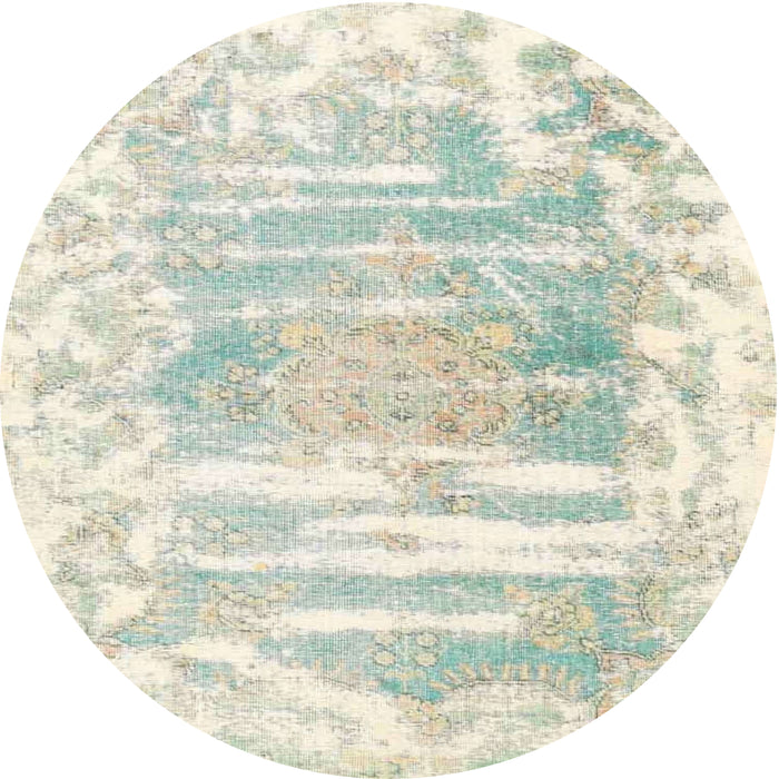 Square Machine Washable Traditional Gold Rug, wshtr4311