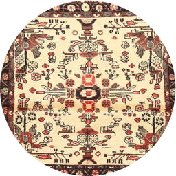 Square Machine Washable Traditional Dark Sienna Brown Rug, wshtr4343