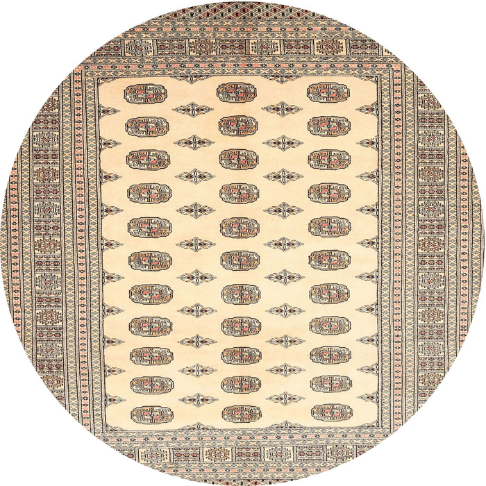 Square Machine Washable Traditional Gold Rug, wshtr435