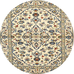 Square Machine Washable Traditional Brown Rug, wshtr4384