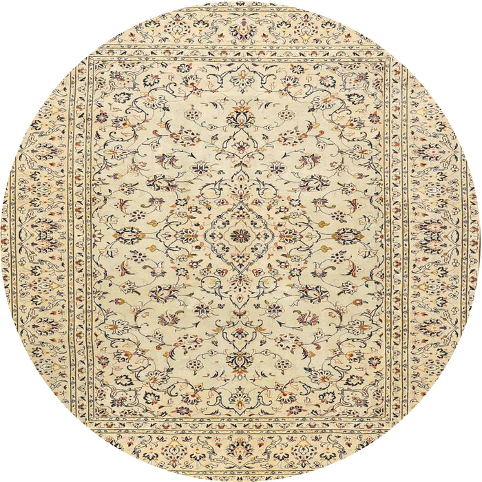 Square Machine Washable Traditional Khaki Gold Rug, wshtr4420